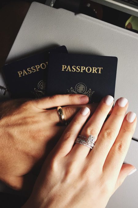 honeymoon passport picture | Miss Madeline Rose