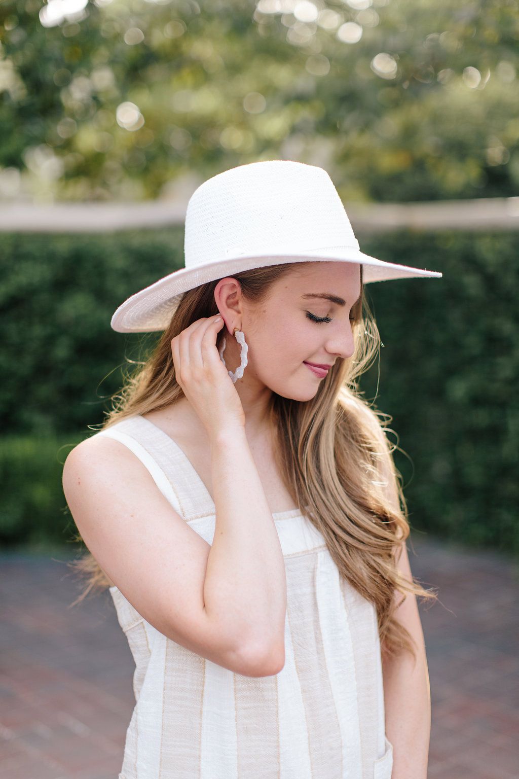 White summer hat | Miss Madeline Rose