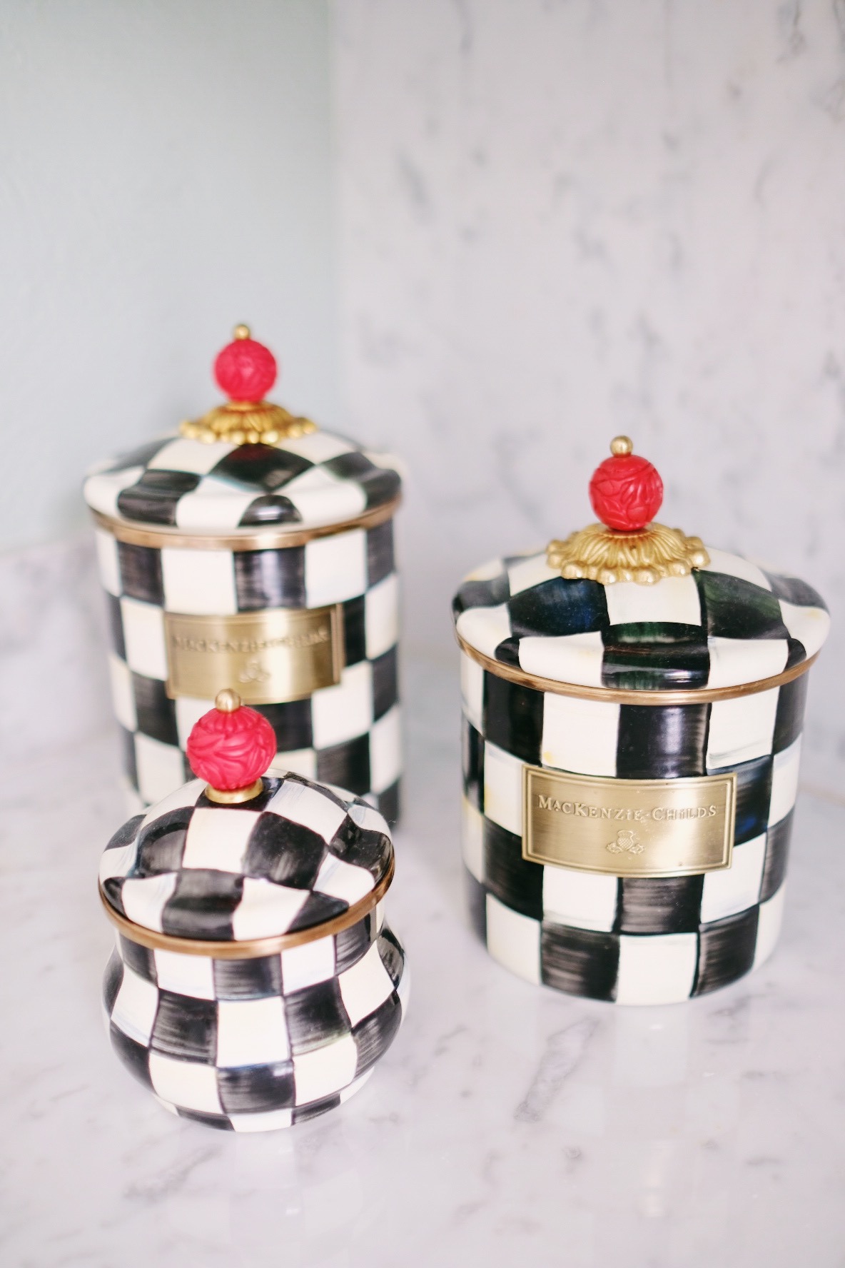 Mackenzie Childs canisters | Miss Madeline Rose