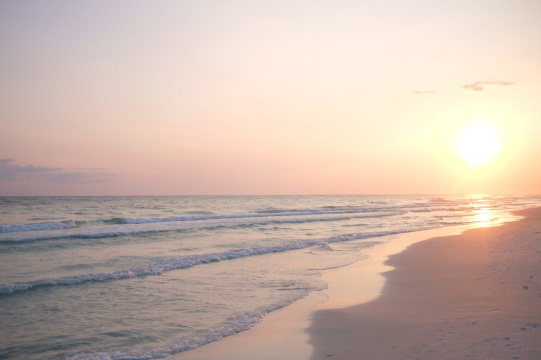 Beach sunset in Seaside, Florida | Miss Madeline Rose