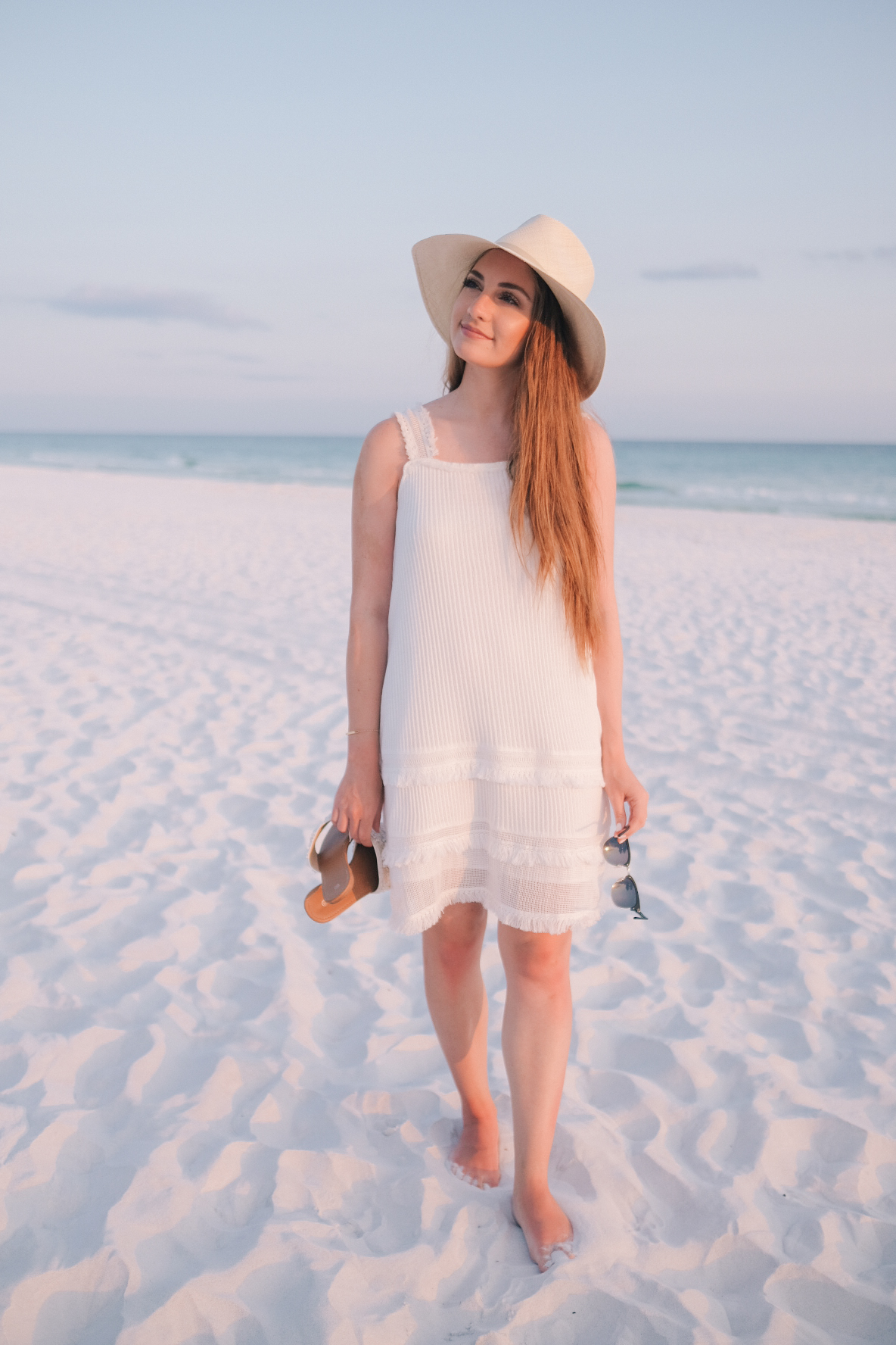 White beach dress | Miss Madeline Rose