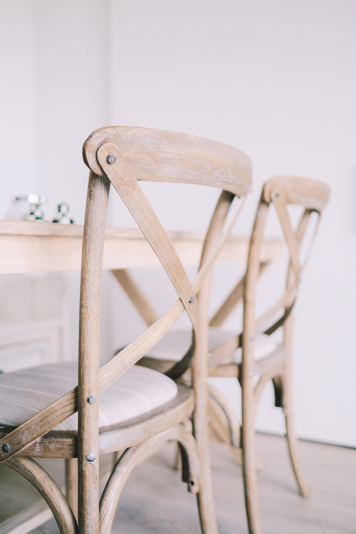 Cross back chairs | Miss Madeline Rose