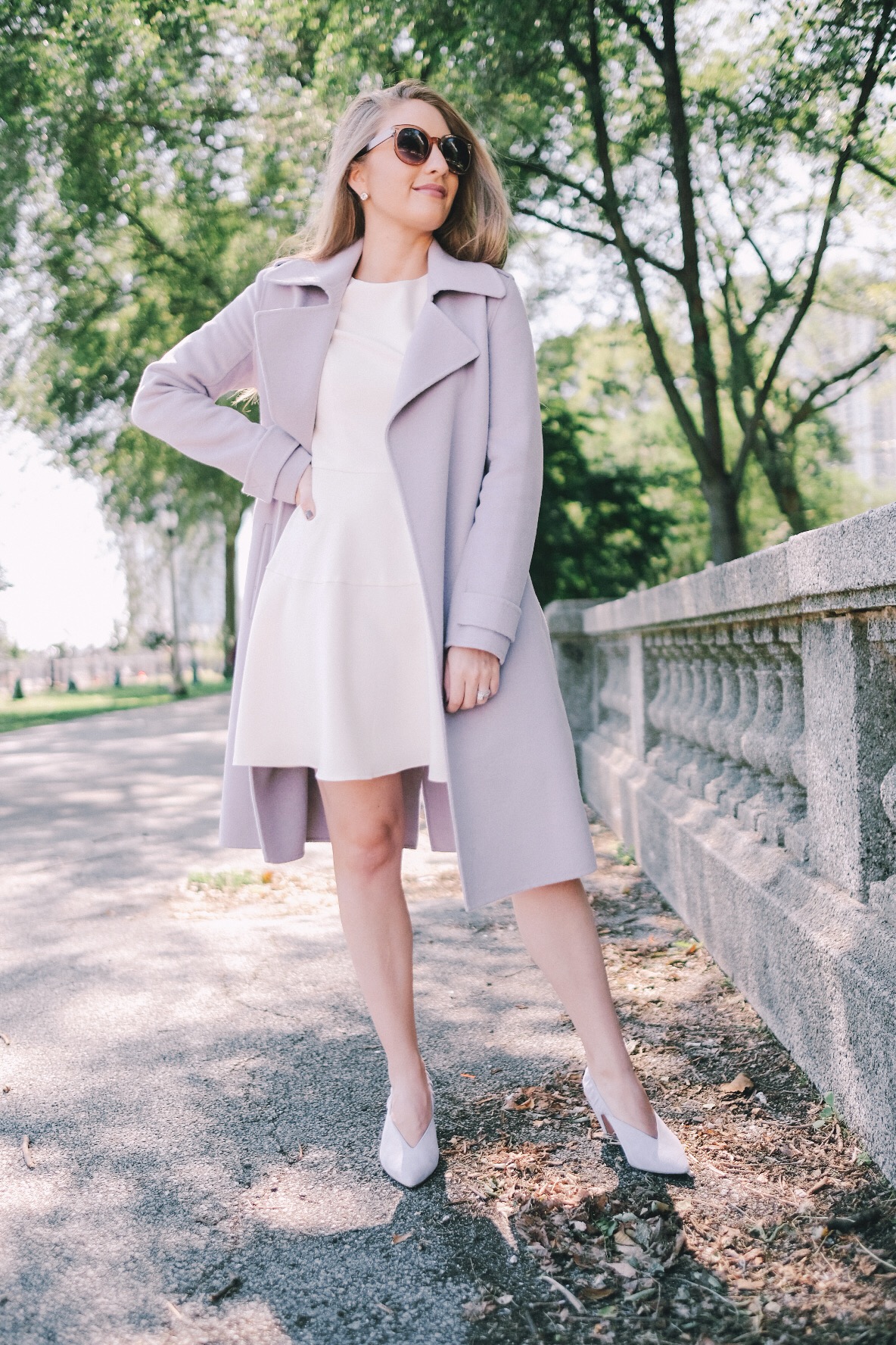 Lavender wool coat | Miss Madeline Rose
