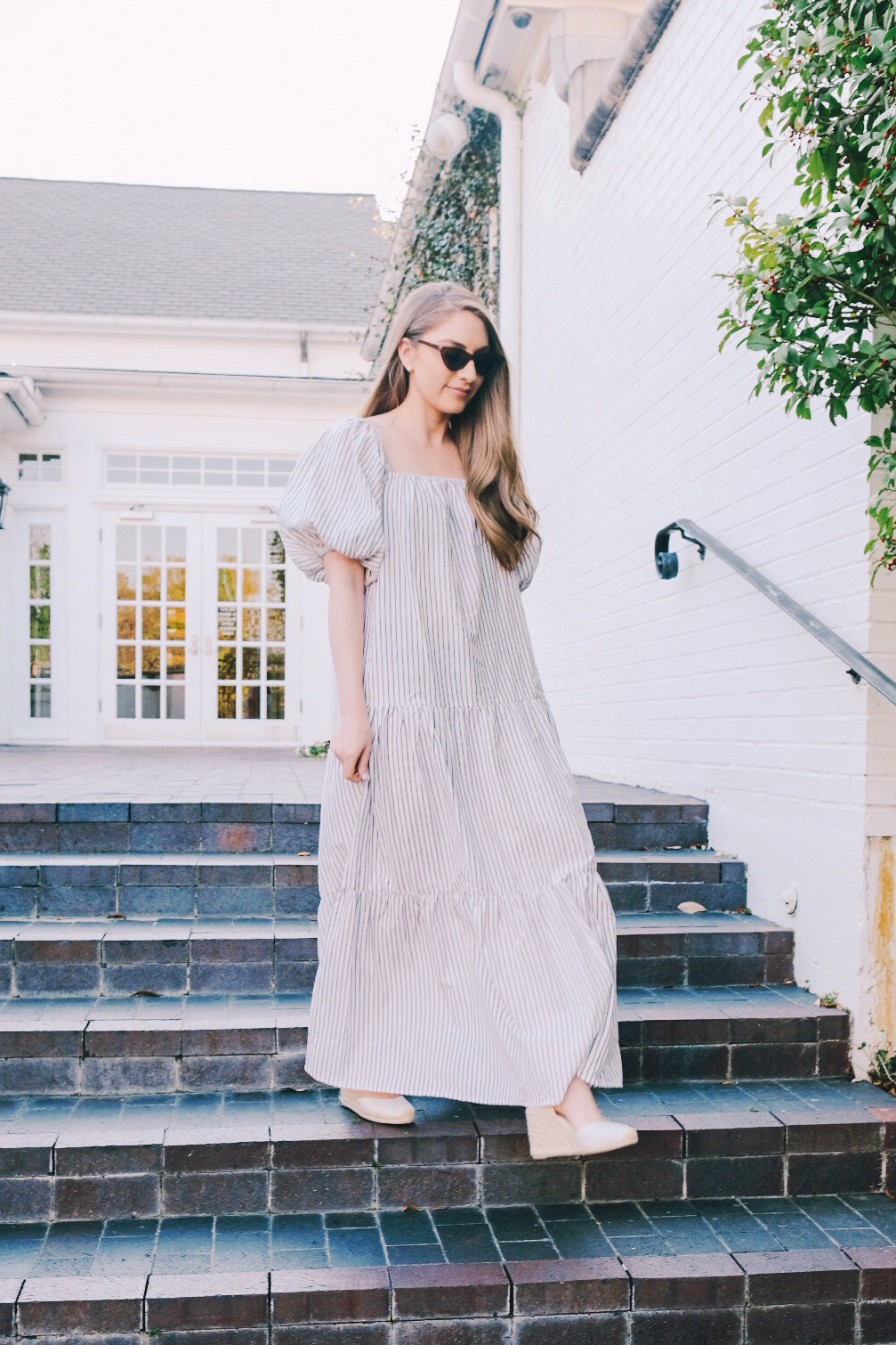 Statement sleeves maxi dress | Miss Madeline Rose