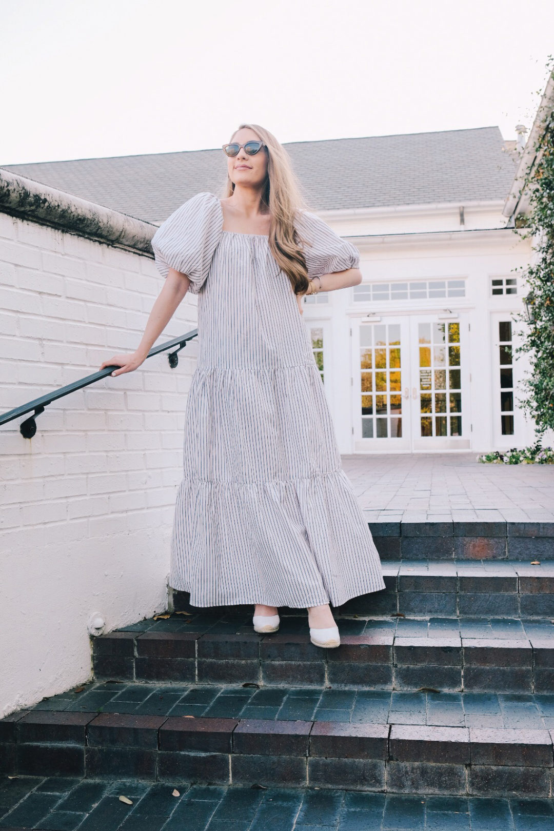 Statement sleeves maxi dress | Miss Madeline Rose